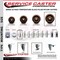 Service Caster 5'' High Temp Glass Filled Nylon 7/16'' Grip Ring Stem Caster Set 2 Brakes, 4PK SCC-GR20S514-GFNSHT-716138-2-TLB-2 - alternate 5
